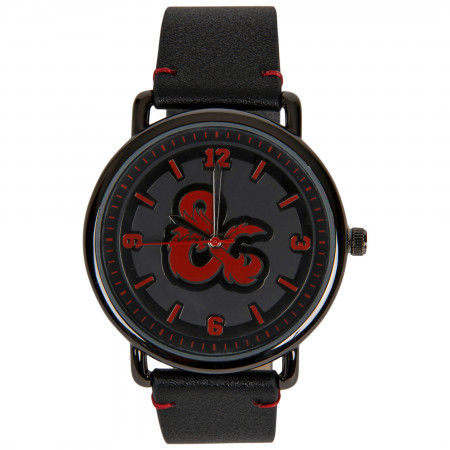 Dungeons & Dragons Etched Symbol Face Analog Wrist Watch